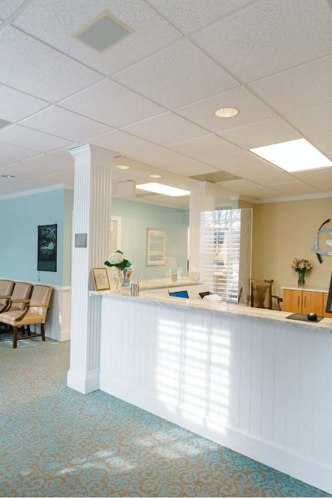 Modern reception area at Keyser Orthodontics in Knightdale NC