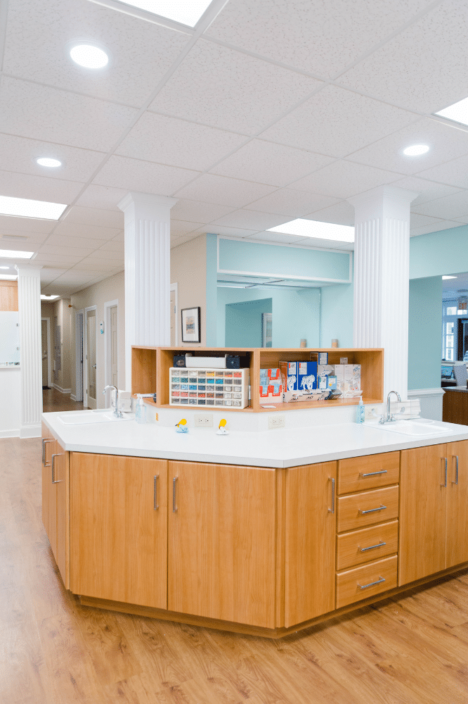 Spacious orthodontic treatment center at Keyser Orthodontics office